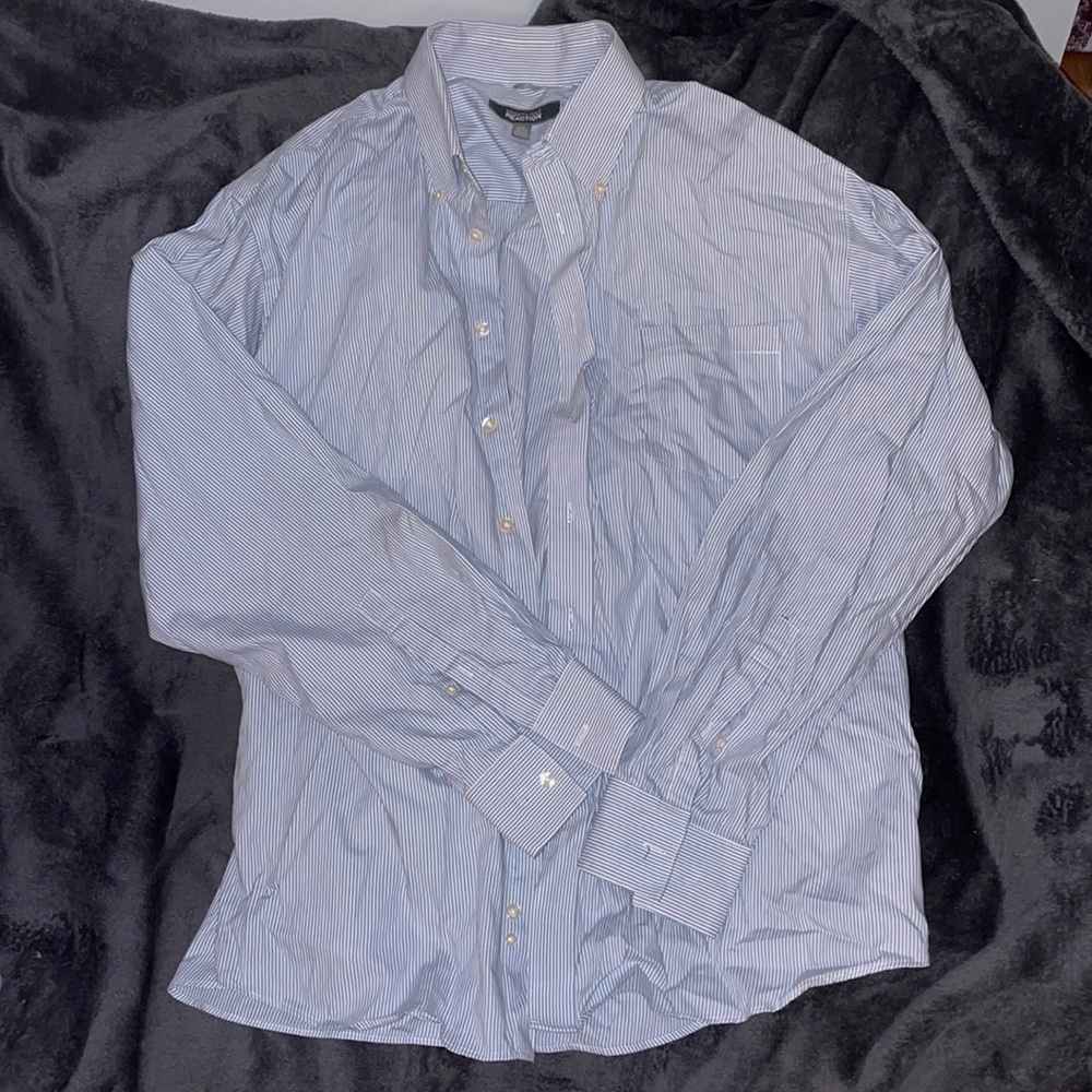 Kenneth Cole Reaction XXL Blue and white stripe